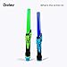 Boley Light Saber for Kids – Blue & Green Extendable LED Toy Swords for Kids – Interactive Sound Light-Up Playset – Fun Dueling Swords for Sci-Fi Cosplay and Pretend Play – Ages 3+, 2 Pack