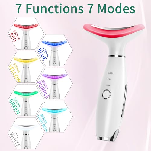 7-in-1 red-light-therapy-for-face and neck face neck massager for daily skin care routine