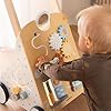 Mamabrum Andador de Bebé 8 en 1 Madera - Incluye Juguetes Educativos, Tablero Actividades y Estante Amplio - Altura Ajustable 58-66cm - 4 Ruedas de Antideslizantes #3