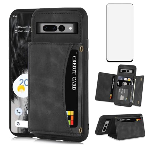 Étui Google Pixel 7 Pro anti-rayure avec verre de protection et fente pour carte
