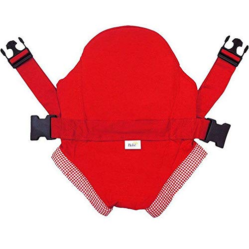 Canguru Carrega Bebe Click Bebê Passeio Vermelho Xadrez
