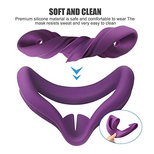 Hoofdkussen Hoofdband voor Oculus Quest 2 Elite Strap +VR-Lensafdekking Zweetbestendige Waterdichte Hoofdband… - Image 6