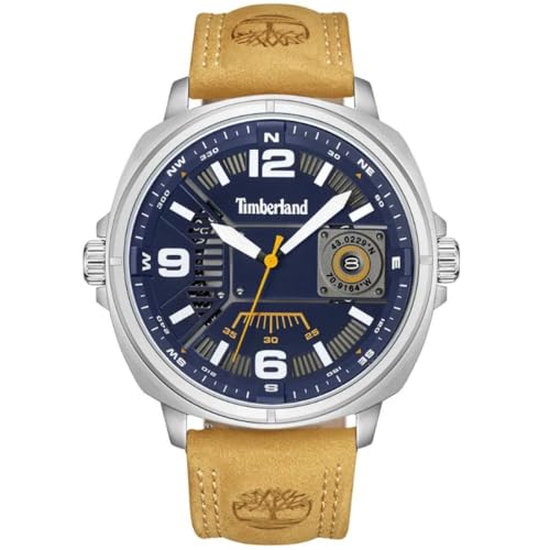 Montre Timberland TDWGB2201404 homme bleu lanière bracelet montre-bracelet