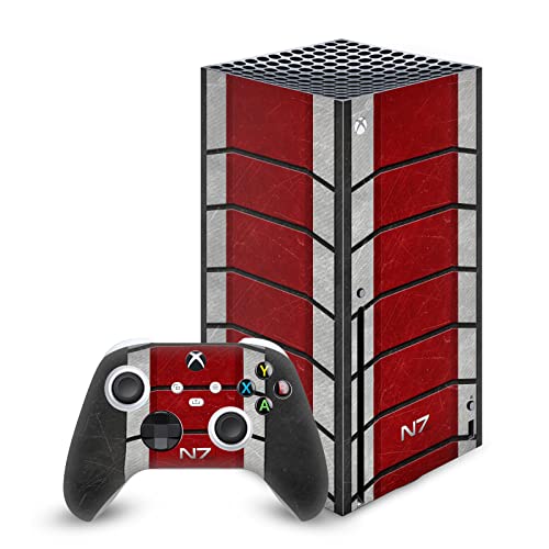 Autocollant de Jeu Xbox Series X Peau Vinyle N7 Armure Protection Console Manette Bundle