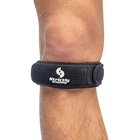 StrictlyStability Patellar Tendon Knee Strap for Pain Relief for Athletic Support, Jumper’s Knee, Runner's Knee and Tendonitis (One Size) Cover