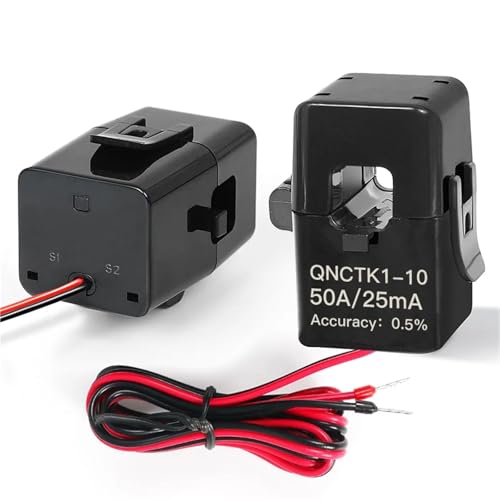 Transformador pinza QNCTK1-10 de 50A para medir corriente sin cortar el cableado 5