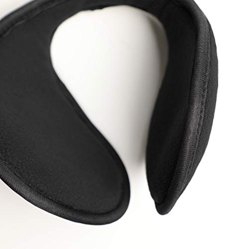 fiebig Ohrenschützer (Ohrenwärmer) für Damen und Herren | Earband in One Size Einheitsgröße 54-63 cm | innovativer Ohrenschutz hält die Ohren warm im Winter | Ohrwärmer (Schwarz)