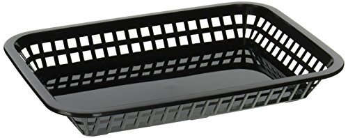 🔥 Hot Deals TableCraft Products C1077BK Grande Basket, Black (Pack of 12) 🔥 Hot Deals TableCraft Products C1077BK Grande Basket, Black (Pack of 12)