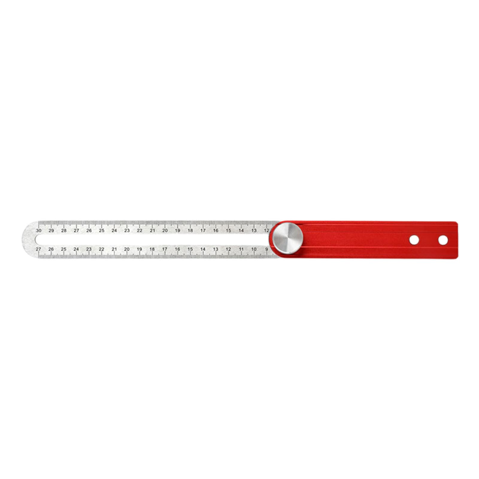 Heavy-Duty Adjustable Combination Square with Locking Nut for 90/45 Degree Accuracy Aluminum Mixture Woodworking Square