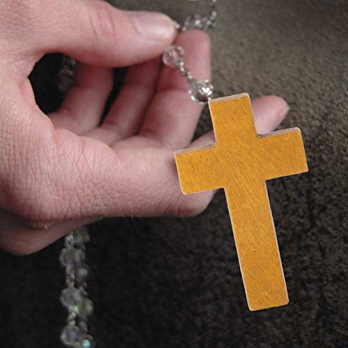 20 stks Hout Kruis Hangers Heilige Jezus Kruis Bedels DIY Sieraden Projecten voor Katholieke Christelijke Beige - Image 4