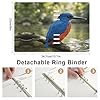 Kingfisher Ring Binder Notebook, Refillable Faux Leather A5 Loose Leaf Notebook, Waterproof Lay Flat Journal Binder with Lined Paper, Ideal for Personal and Professional Use #1