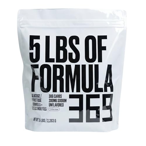 Formula 369 High Carbohydrate Sports Fuel Value Size 5 lb (73 Servings) for Energy & Hydration Unflavored Sports Drink Mix Vegan Allergen-Free