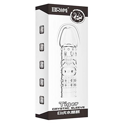 Capa Peniana Texturizada Tiger Crystal Sleeve 15 cm x 4 cm