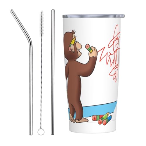 ̃W[W(1) ^u[Rbv ^fM_uEH[600mlSUS304HiO[hXeX t^tR[q[Jbv ԗp ۗEۉ Rh~XeXRbv Straw Three-piece Set