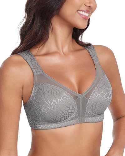 Image of Lemorosy Women's Plus Size Full Coverage Non Padded Wireless Minimizer Bra -Comfort and Double Support