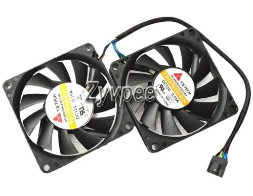 Ventilateur 7 cm FD127010LB-H 12V 4 fils anti-surchauffe boîtier plat