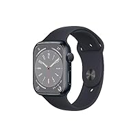 Apple Watch Series 8 (GPS, 41mm) Smartwatch con cassa in alluminio color mezzanotte con Cinturino...