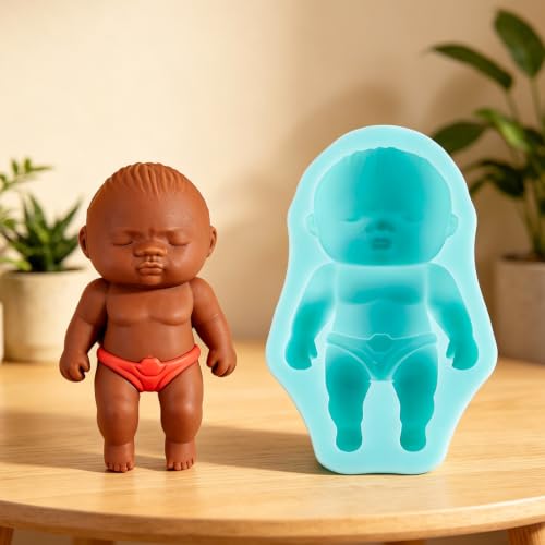 Molde de silicona de bebé para chocolate, jabón y resina 6