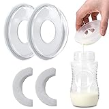 【Materiale in silicone】-Il raccoglitore del latte materno è realizzato in materiale siliconico, che è ultrasottile, morbido e non opprime l'areola. Il design dello sfiato da 3,5 cm / 1,38 pollici consente al flusso d'aria di favorire la guarigione e la respirazione dei capezzoli.