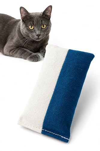 from The Field Bella's Blissful Hemp Pouch | Natural Cat Toy with Silver Vine & Catnip | Durable Eco-Friendly Hemp Fabric | Biodegradable, USA-Made, Safe for Kittens & Adult Cats