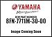 New Yamaha OEM 8FN-7711M-30-00 GRAPHIC, SHROUD 8FN7711M3000