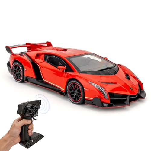 Lambo Veneno 1:24 voiture miniature radiocommandée avec son et lumière jouet télécommandé