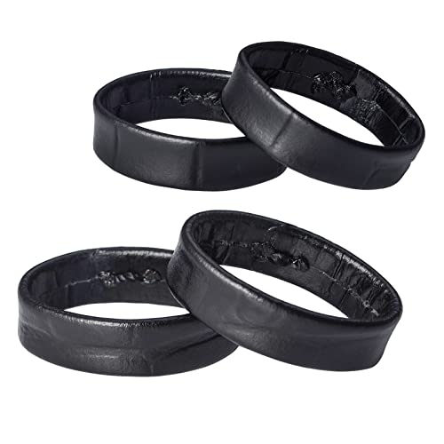 WOCCI Leather Watch Bands Keeper, 4 Pack Replacement Loops, Compatible with 18mm 20mm 22mm Watch Straps, Black, For 22mm Watch Strap, Casual (B09WYC2966) Amazon Price History, Amazon Price Tracker