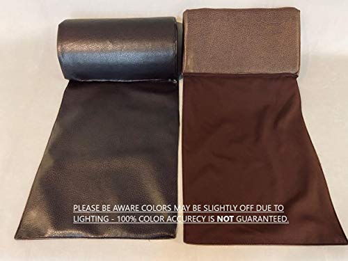 Luvfabrics Faux Leather Foam Half Moon Pillow Insert Recliner Love Seat Furniture Protector Slip Cover Wedge Neck Back Support thumb #1