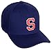 Daxton Classic Baseball Hat Custom A to Z Initial Team White Rose Letter, Navy Cap, Letter S
