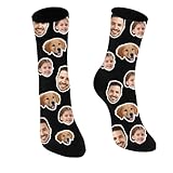 Opción de Regalo Perfecto: los calcetines personalizados de la cara de la foto son un regalo creativo para amigos y familiares, especialmente para ocasiones especiales como cumpleaños, aniversarios, vacaciones, etc. Se convertirá en un regalo lleno de amor y recuerdos que sorprenderá a quien lo reciba y sentirá su corazón lleno.