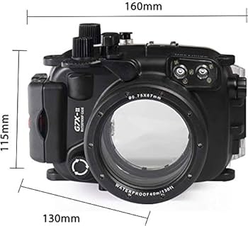 CANON G7X 防水ケース付き Amazon.com : Seafrogs for Canon G7X Mark II 40m/130ft Underwater