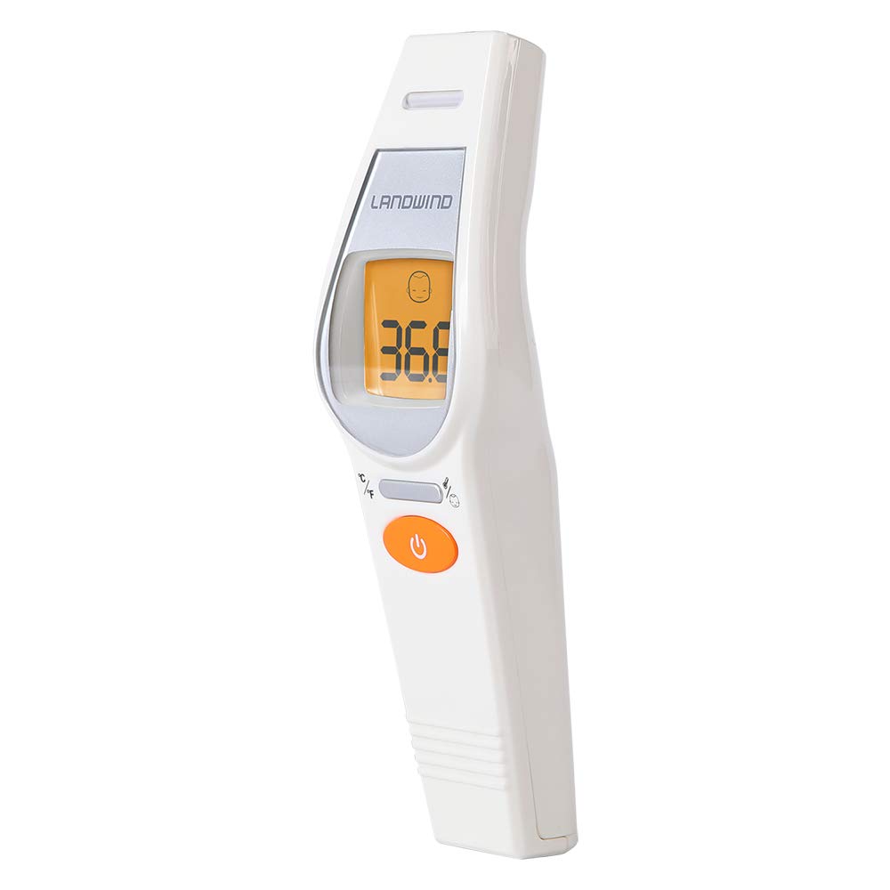 【New Version】LANDWIND Forehead Thermometer for Adults–No Touch Digital Infrared Thermometer for Fever–Medical Thermometer for Babies, Adults, Indoor and Outdoor Use