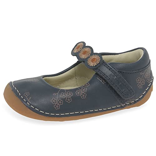 Image of Clarks Tiny Flora T Girls Prewalkers 4.5 Navy Combi
