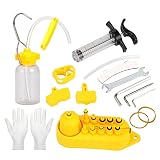Qepakui Outil De Réparation De Vélo Kit De Purge D'huile De Frein À Disque Hydraulique De Vélo Série VTT Outil De Réparation De Frein De Vélo De Route Kit D'outils De Réparation De Purge De Frein À