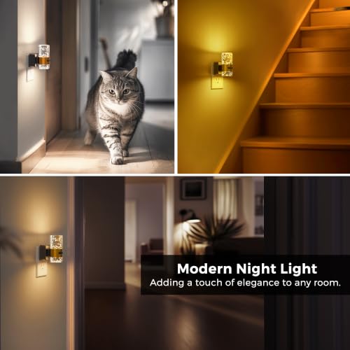 Image of L LOHAS LED Motion Sensor Night Light, Bubble Night Lights Plug into Wall,3CCT Color Temperature Change Night-Light,Dimmable Nightlights with Dusk to Dawn Sensor for Rooms Bathroom Hallway