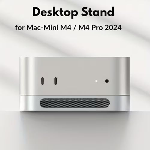Image of yantralay Desktop Stand for Mac-mini M4 / M4 Pro 2024 | Aluminum Alloy Cooling Dock with Dustproof Filter & Heat Dissipation Base | Mac-mini Accessories