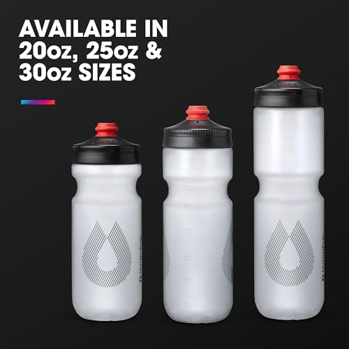 HydraPak Breakaway Surge Lightweight Bike Water Bottle 2-Pack (20oz, 25oz, 30oz) - High Flow, Cycling & Sports Squeeze Bottle - Image 7