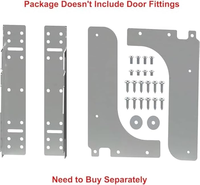 2 Tier Pull Out Cabinet Organizer, 9 W x 21 D Heavy-Duty Metal Sliding Drawer Shelf for Kitchen Cabinets, Chrome, Doesn't Include Door Fittings