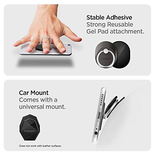 Spigen Style Ring Cell Phone Ring Phone Grip/Stand/Holder For All Phones And Tablets - Space Gray #TOP5