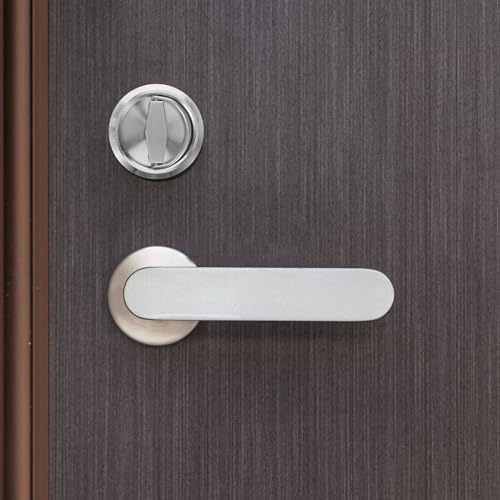 Uonlytech Cerradura Invisible para Puerta Corrediza de Acero Inoxidable 304 Doble Cara con Manija Oculta Plata para Privacidad en Hogar y Herrajes para Puertas de Cuarto miniatura 5