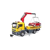 Des Weiteren ist der LKW mit Unterlegkeilen und ausklappbaren Stützen ausgestattet. Das Light and Sound Modul ist bereits installiert