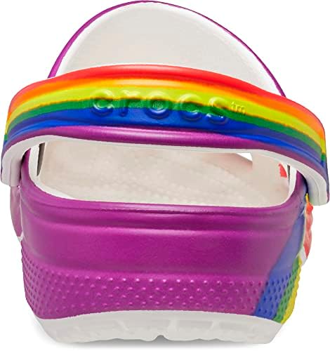 Crocs Unisex Classic Graphic Clogs Rainbow Strap, Numeric_9 US Women | Image 1