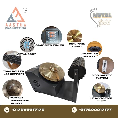 Image of AASTHA ENGINEERING Ayurvedic Kansya Acupressure Therapy Massage Machine with Digital Display, Metal Body (29 Acupressure point)