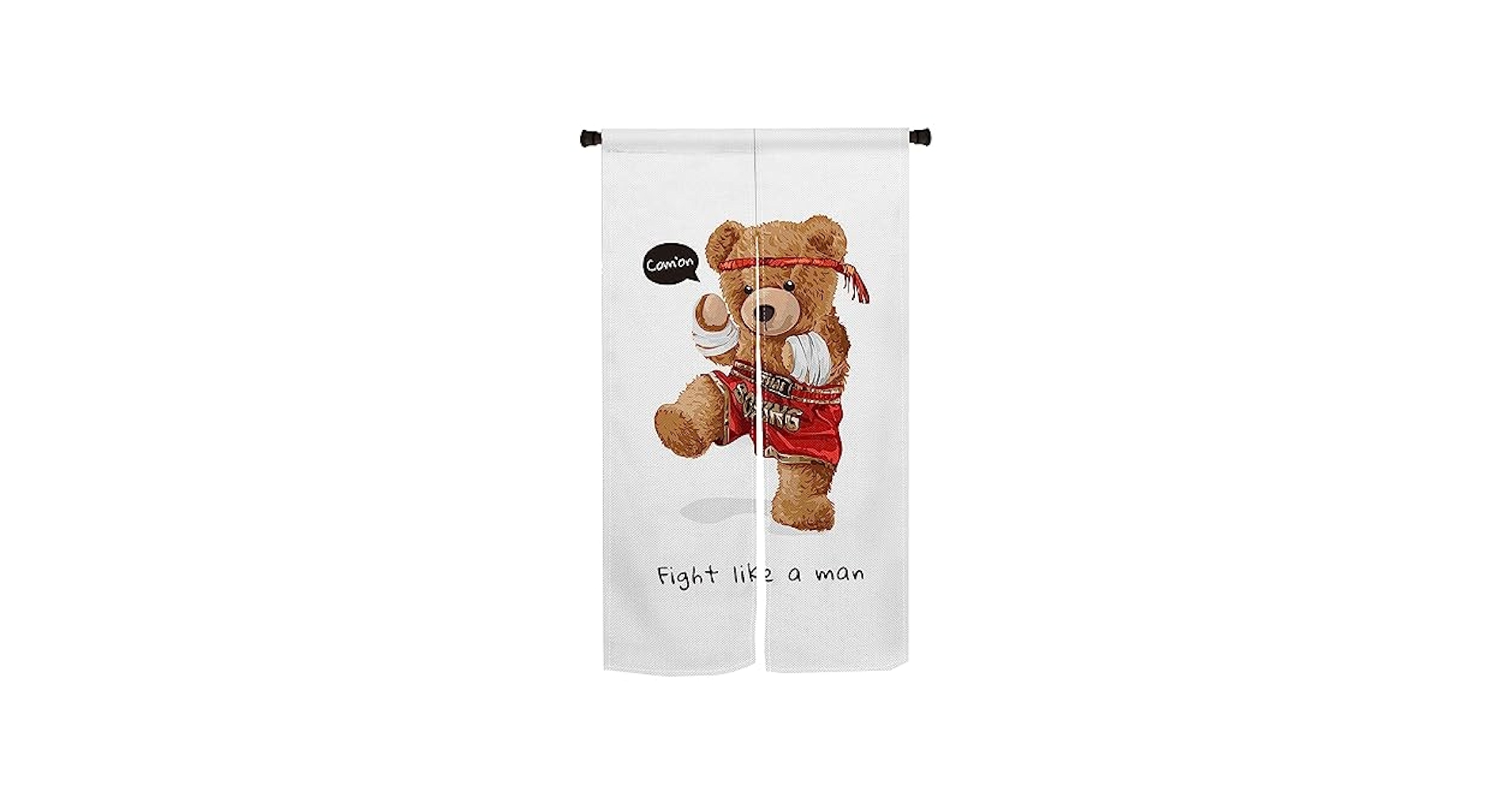 Amazon.co.jp: のれん Qinunipoto くまぐまこぶし bear クマの