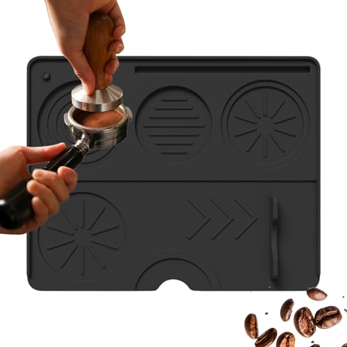 Kaffeematte | Eckige rutschfeste Silikonbasis,Bar-Werkzeug mit Siebträger aus lebensmittelechtem Material für Zuhause Kaffee Geschenk