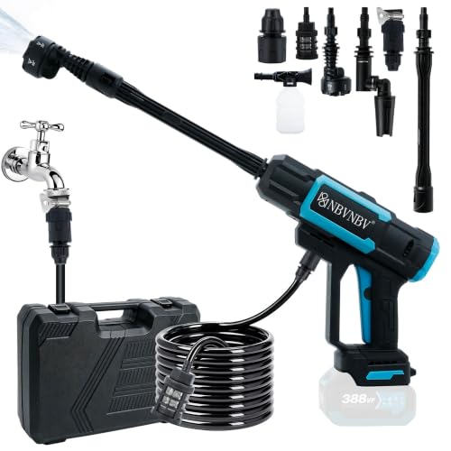 Akku Hochdruckreiniger für Makita 18V Akku, Max 120Bar Leckageschutz