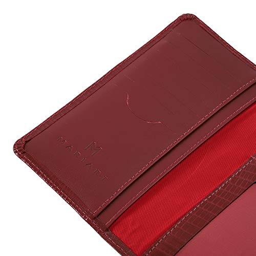 Carteira Feminina Couro Legítimo Mariart Porta CNH, Notas e Cartões 560 (Vermelho)