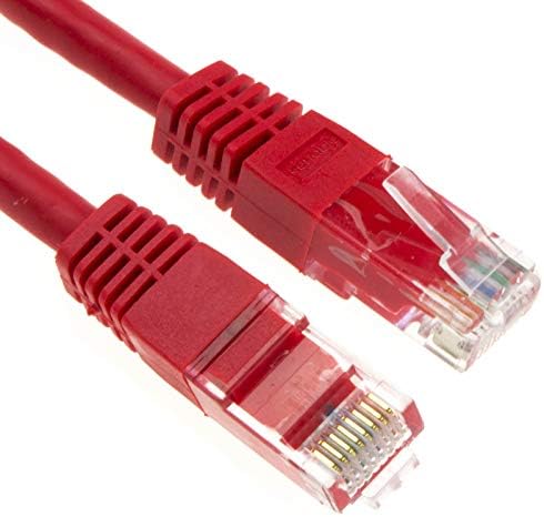 Ethernet kabel sieciowy CAT6 Gigabit RJ45 miedziany Internet kabel krosowy kabel połączeniowy fioletowy 0,5 m [0,5 m/0,5 m]