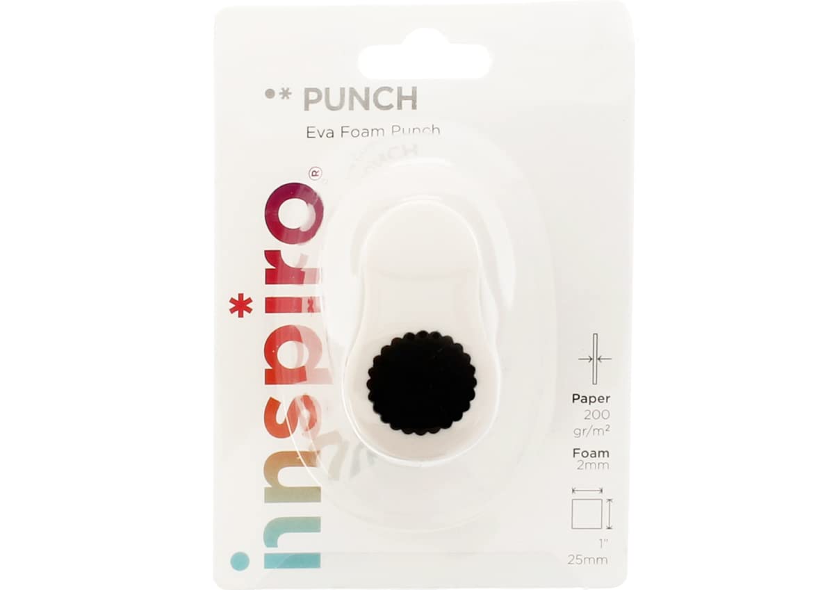 INNSPIRO Perforatrice De Figures Eva Foam Punch Ovale Festonné 25mm, Perforatrice Pour Scrapbooking, DIY, Manualités, Création De Cartes