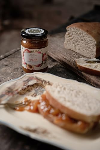 Image of Himalayan Haat Spiced Peach Preserve - Handmade Low Sugar Fruit Jam | 70% Fruit, 100% Natural | Farm Fresh Himalayan Ingredients | No Preservatives, Refined Sugar or Artificial Ingredients | 240g